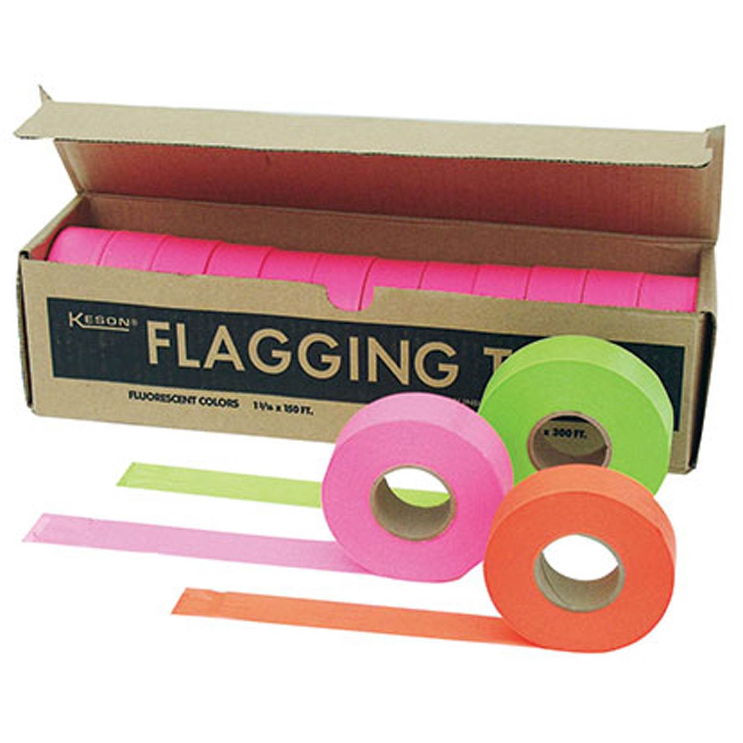 GLO-PINK FLAGGING TAPE 1-3/16