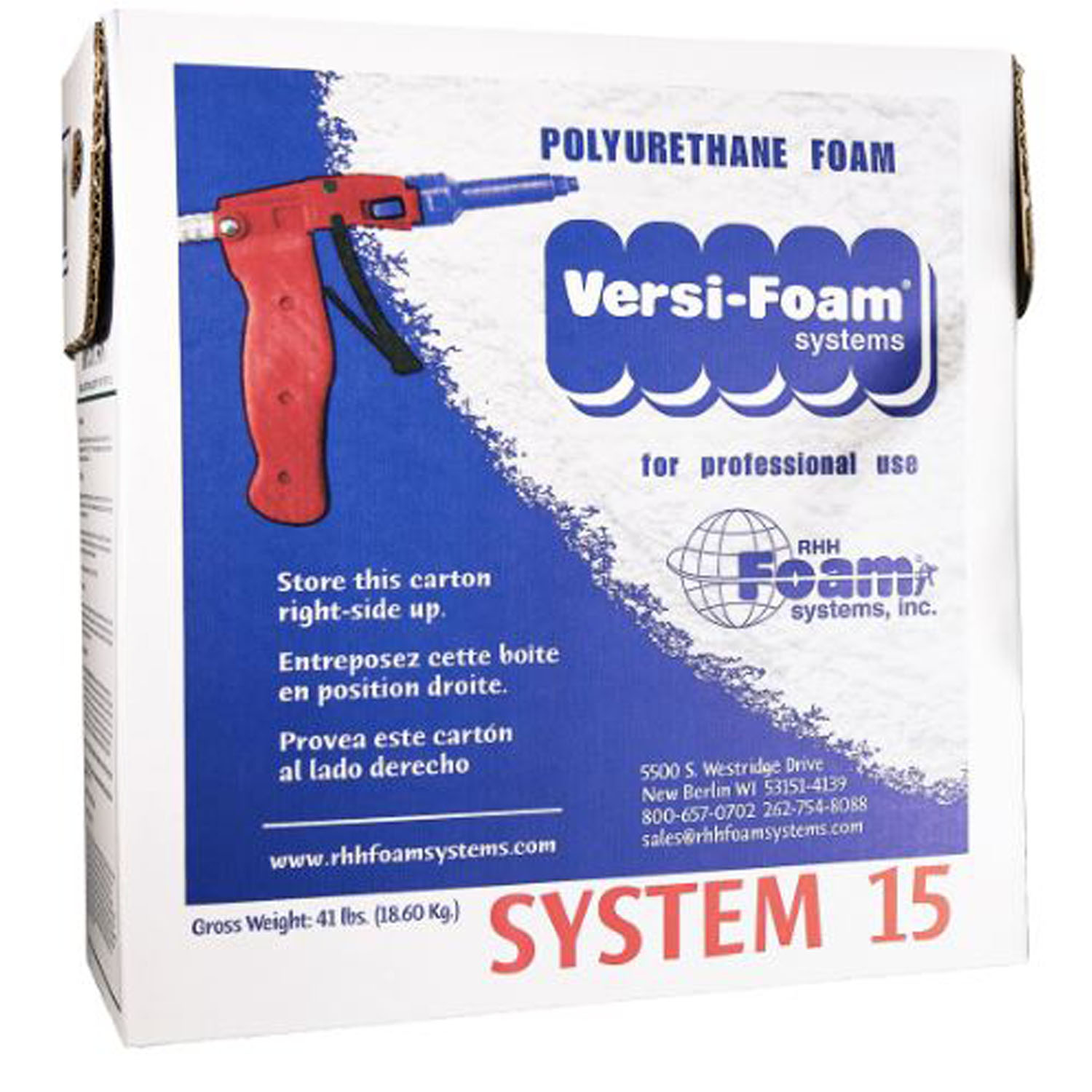 VERSI-FOAM SYSTEM 15 CLASS CLOSED-CELL LOW PRESSURE SPRAY FOAM KIT