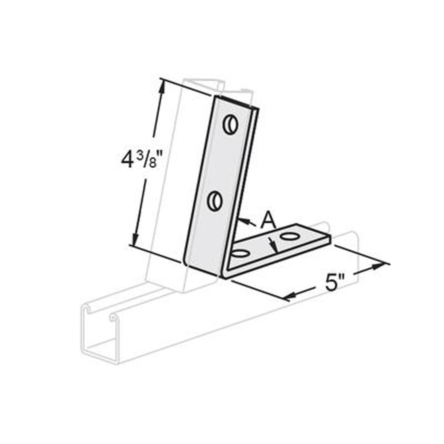 4-HOLE 45 DEGREE INSIDE ANGLE BRACKET