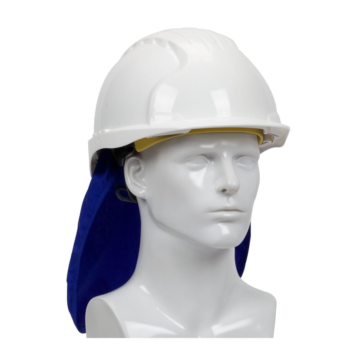 BLUE EZ-COOL EVAPORATIVE COOLING HARD HAT WITH NECK SHADE