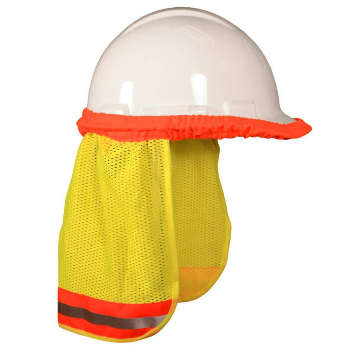 SE TREATED HI-VIS YELLOW HARD HAT NECK SADE