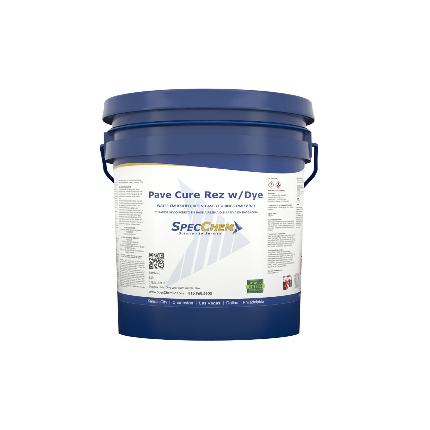 55 GALLON PAVE CURE REZ WITH DYE CONCRETE CURING COMPOUND