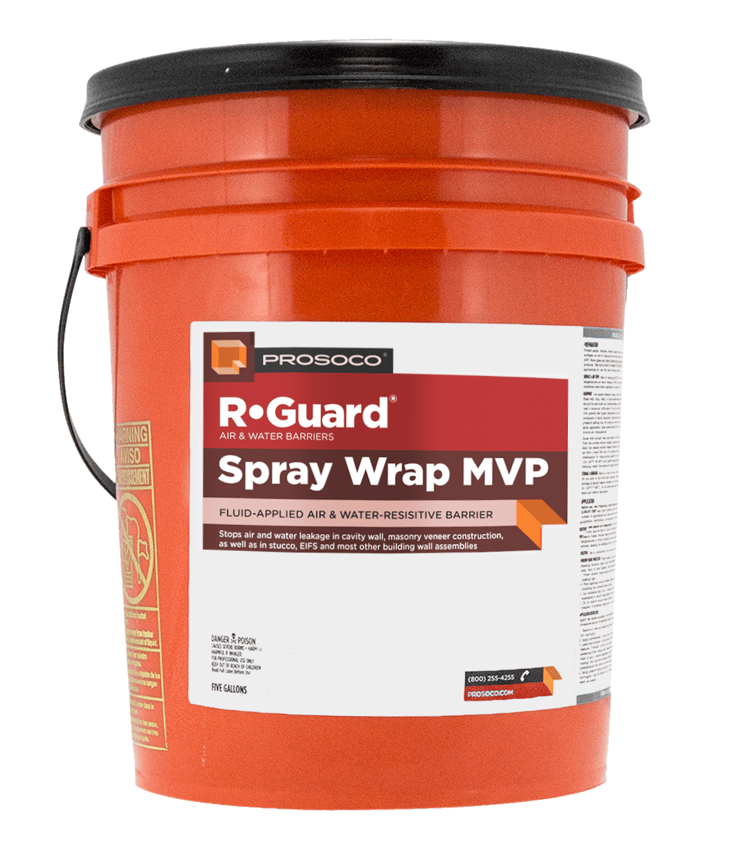 R-GUARD SPRAY WRAP MVP AIR & WATER BARRIER 5 GALLON