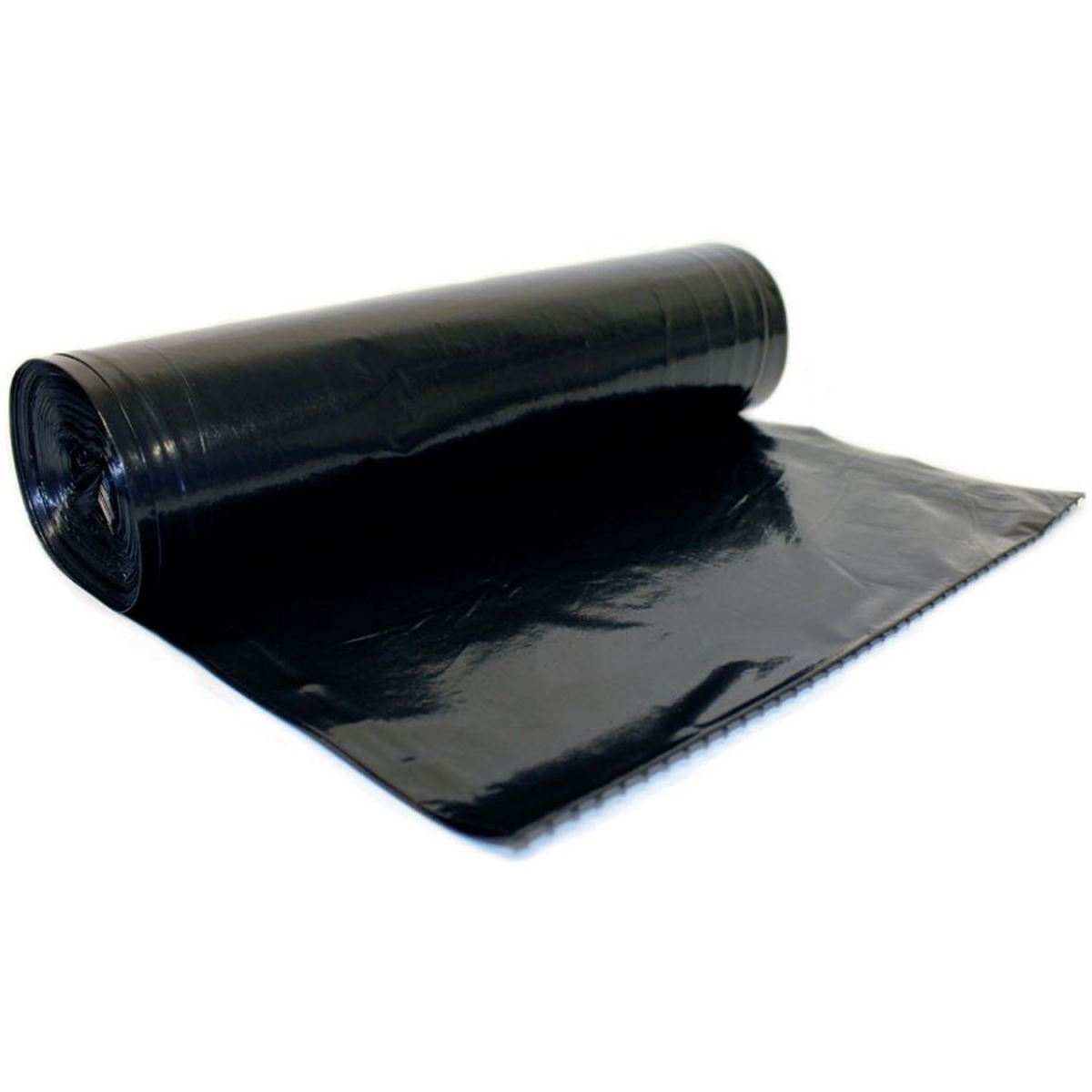 60 GALLON 1.5 MIL 38 IN. X 58 IN. BLACK CORDLESS DRUM CAN LINER BAGS 100 PER BOX