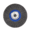 6 IN. X 3/4 X 2 IN. 1/2 IN. 5/8 IN. CRIMPED WIRE WHEEL FOR BENCH GRINDER