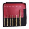 6 PIECE BRASS PIN PUNCH SET (SAE)