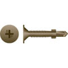 #10-24 X 1-7/16 IN. SELF-DRILLING PHILLIPS WAFER HEAD WITH WINGS WAR COATED SCREWS