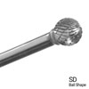 1/4 IN. X 1/4 X 5/8 OAL ROTARY FILES DOUBLE CUT CARBIDE BURS DUPLICATE