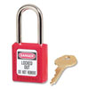 1-1/2 X 1-3/4 IN. RED SAFETY LOCKOUT PADLOCK