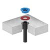 FIRESTOP CLOSET FLANGE GASKETS ARE ONE-PIECE MOLDED RUBBER INTUMESCENT PADS3 IN. & 4 IN.