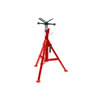 FOLDING V-HEAD HIGH JACK PIPE STAND 28 TO 49 IN.