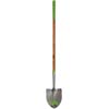 ROUND POINT WOOD LONG HANDLE SHOVEL WITH CUSHION GRIP