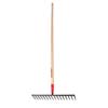 16 IN. TINE ROAD RAKE WITH 60 IN. WOOD HANDLE