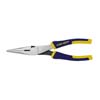 LONG NOSE PLIERS WITH WIRE CUTTER 8 IN.