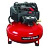 PORTER-CABLE C2002 PANCAKE AIR COMPRESSOR 6 GAL 150 PSI 2.6 SCFM AT 90 PSI