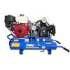 8-HP 8-GALLON GAS TWO-STAGE WHEELBARROW AIR COMPRESSOR W/ ELECTRIC START HONDA ENGINE