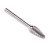1/2 IN. X 3/4 TREE RADIUS END CARBIDE BURR 1/4 SHANK SF 13