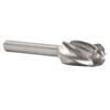 1/2 IN. X 1 CYL RADIUS END CARBIDE BURR 1/4 SHANK FOR ALUMINUMSC 5NF
