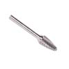 3/8 IN. X 3/4 TREE RADIUS END CARBIDE BURR 1/4 SHANK SF 3