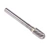 3/16 IN. X 5/8 CYLINDRICAL RADIUS END CARBIDE BURR 1/4 SHANK SC 14