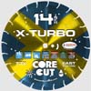14 IN. X 125 X 1 X-TURBO HIGH SPEED DIAMOND BLADE WITH AIR HOLES