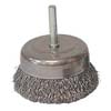 COARSE GRADE CRIMPED WIRE CUP BRUSH 3 IN DIA 0.014 IN WIRE CARBON STEEL