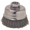 COARSE GRADE CRIMPED WIRE CUP BRUSH 3 IN DIA X 5/8-11 0.014 IN WIRE