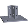 4 HOLE SQUARE SINGLE CHANNEL POST BASE