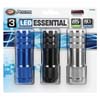 3 PACK 85LM LED ALUMINUM FLASHLIGHT