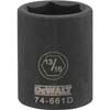 3/8 IN. X 1/2 IN. DRIVE IMPACT SOCKETS 6 PT