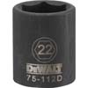 17MM X 1/2 IN. DRIVE METRIC IMPACT SOCKETS 6 PT