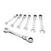 7 PIECE RATCHETING FLEX HEAD COMBINATION METRIC WRENCH SET