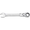 13MM 12PT FLEX HEAD METRIC COMBINATION RATCHETING WRENCH