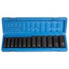 1/2 IN. DRIVE DEEP LENGTH IMPACT 6 POINT SOCKET SET 7/16 TO 1-1/4 IN.