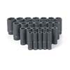 1/2 IN. DRIVE DEEP LENGTH IMPACT 6 POINT METRIC SOCKET SET 10 TO 36 MM