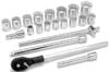 21PC 3/4 IN. DR SAE SOCKET SET