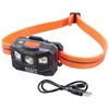 RECHARGEABLE HEADLAMP WITH SILICONE STRAP 400 LUMENS ALL-DAY RUNTIME