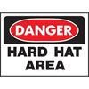 10 X 14 IN. POLYSTYRENE DANGER HARD HAT AREA SIGN