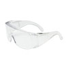 CLEAR OVER THE GLASSES OR STAND ALONE RIMLESS SAFETY GLASSES