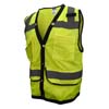 TYPE R CLASS 2 HEAVY DUTY GREEN MESH SURVEYOR SAFETY VEST L