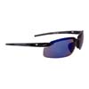 CROSSFIRE ES5 PREMIUM SAFETY EYEWEAR BLACK FRAME BLUE MIRROR