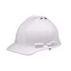 WHITE VENTED CAP STYLE 4 POINT RATCHET HARD HAT