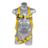 FULL BODY HARNESS WITH 3 POINT ADJUSTMENT DORSAL D-RING ADJUSTABLE MATING BUCKLE LEG STRAPS AND FALL INDICATORS