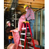 8 FOOT FIBERGLASS STEP LADDER, TYPE IA, 300-POUND LOAD CAPACITY