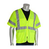 X-LARGE TO 2X-LARGE HI-VIS LIME ANSI TYPE R CLASS 2 FOUR POCKET ZIPPER MESH VEST