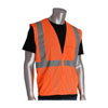 X-LARGE ORANGE ANSI TYPE R CLASS 2 TWO POCKET ZIPPER MESH VEST