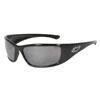 BLACK SILVER MIRROR VENGEANCE SAFETY GLASSES