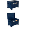 60 L X 24 D X 27.7 H IN. BLUE JOBSITE CHEST