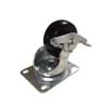 3 IN. HARD RUBBER CASTER WITH BRAKE