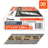 3 X 0.131 IN. BRITE 30 DEGREE SMOOTH SHANK FRAMING NAILS 2500 BOX